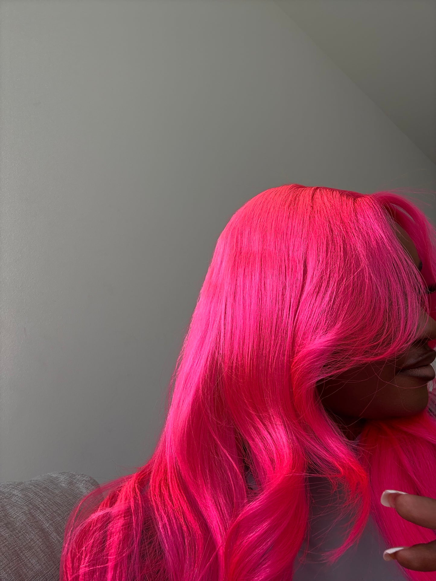 π 28" Neon Pink Layered Wig | Originally 613 Blonde π