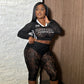 2PC Flirty Lace Capri Set